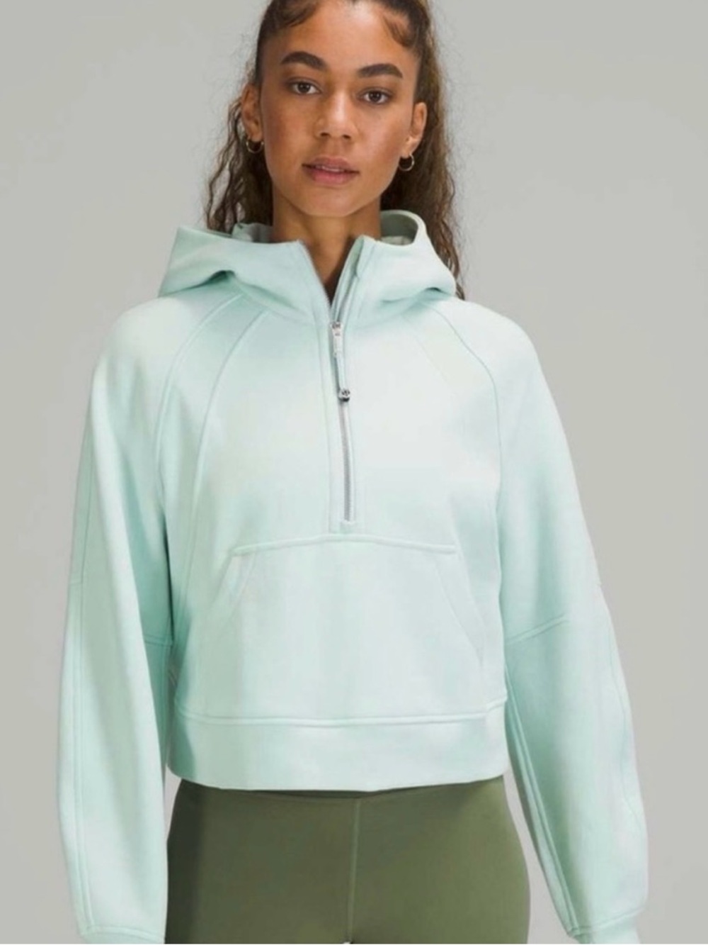 lululemon athletica Scuba Half-Zip Hoodie in Delicate Mint